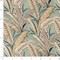 Aqua - Aqua & Teal Leaves,Tropical & Botanical Upholstery Fabric 54 Inches"